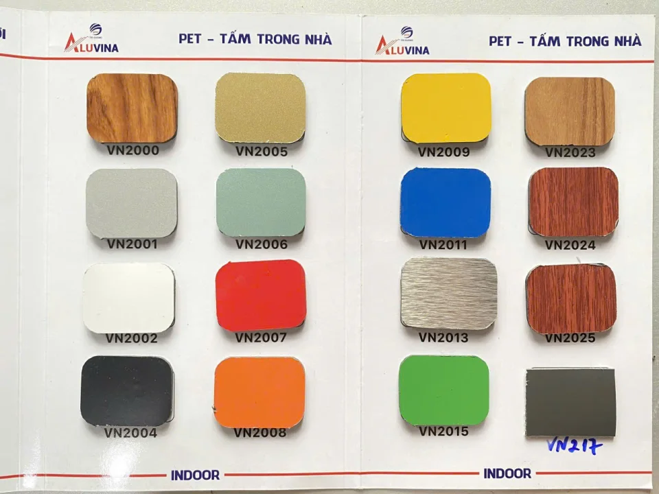 alu Tấm Aluvina - tấm Alu nhôm nhựa composite ốp mặt dựng, Vật Liệu Bảo Nguyên