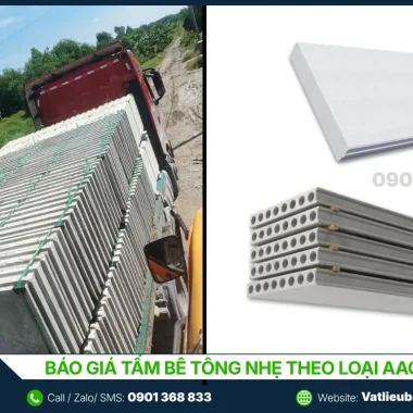 Báo Giá Tấm Bê Tông Nhẹ 2026: Bảng Giá Theo Loại AAC Và EPS