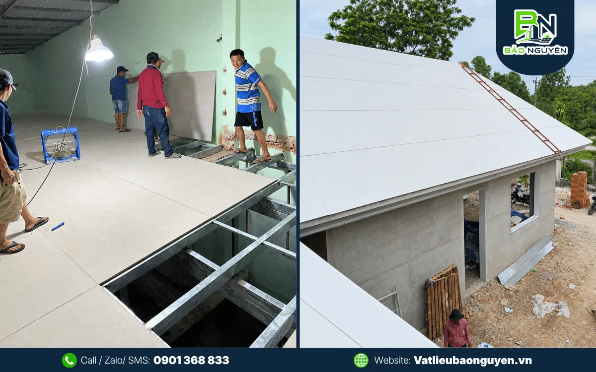 Hạng mục thi công Nhà lắp ghép 100 triệu