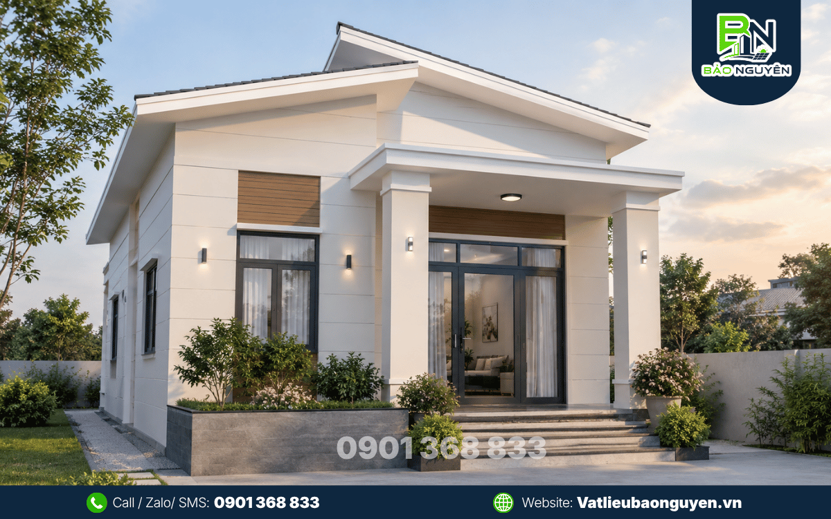 Mẫu nhà lắp ghép 300 triệu 1 tầng