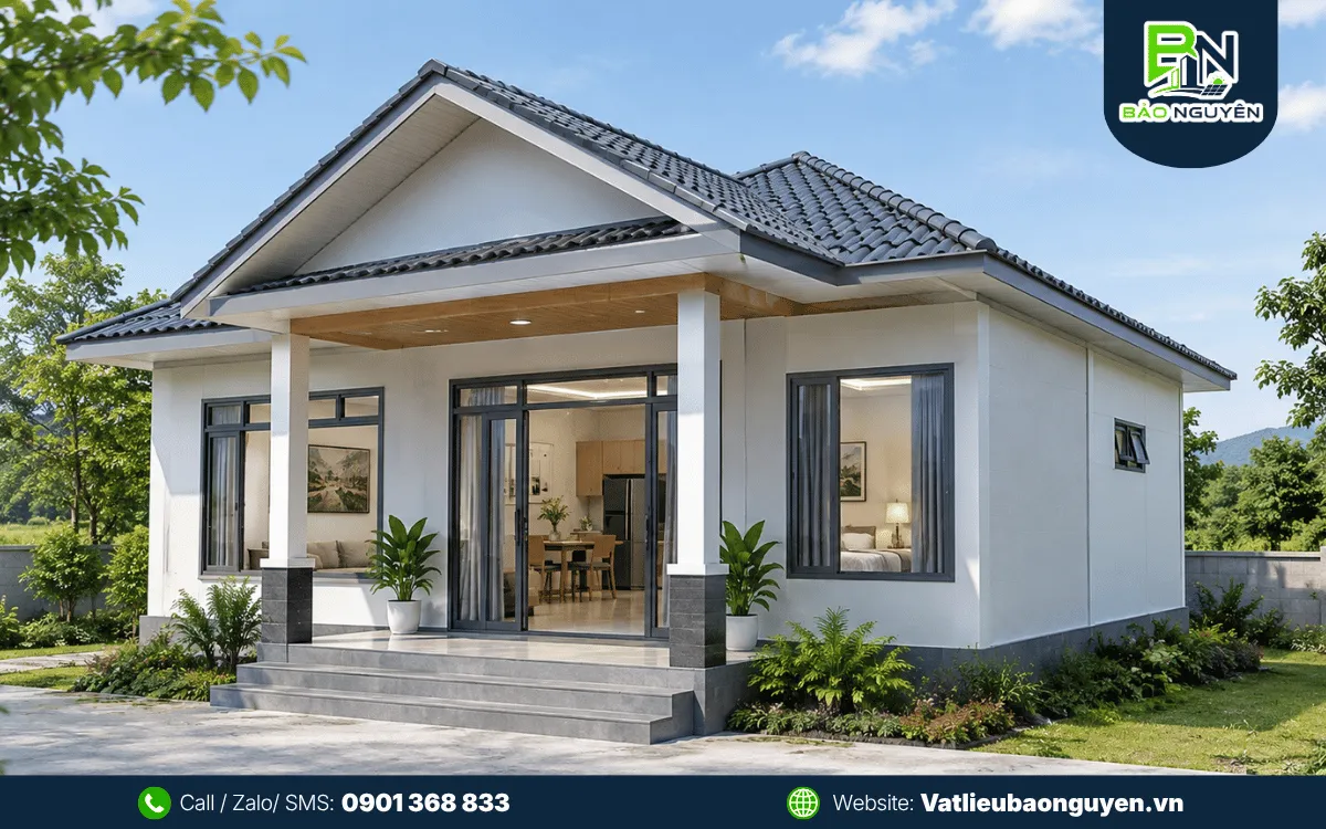 Nhà lắp ghép 100 triệu, Nhà cấp 4 mái Thái