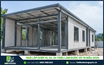 Nhà lắp ghép 30 triệu làm được gì
