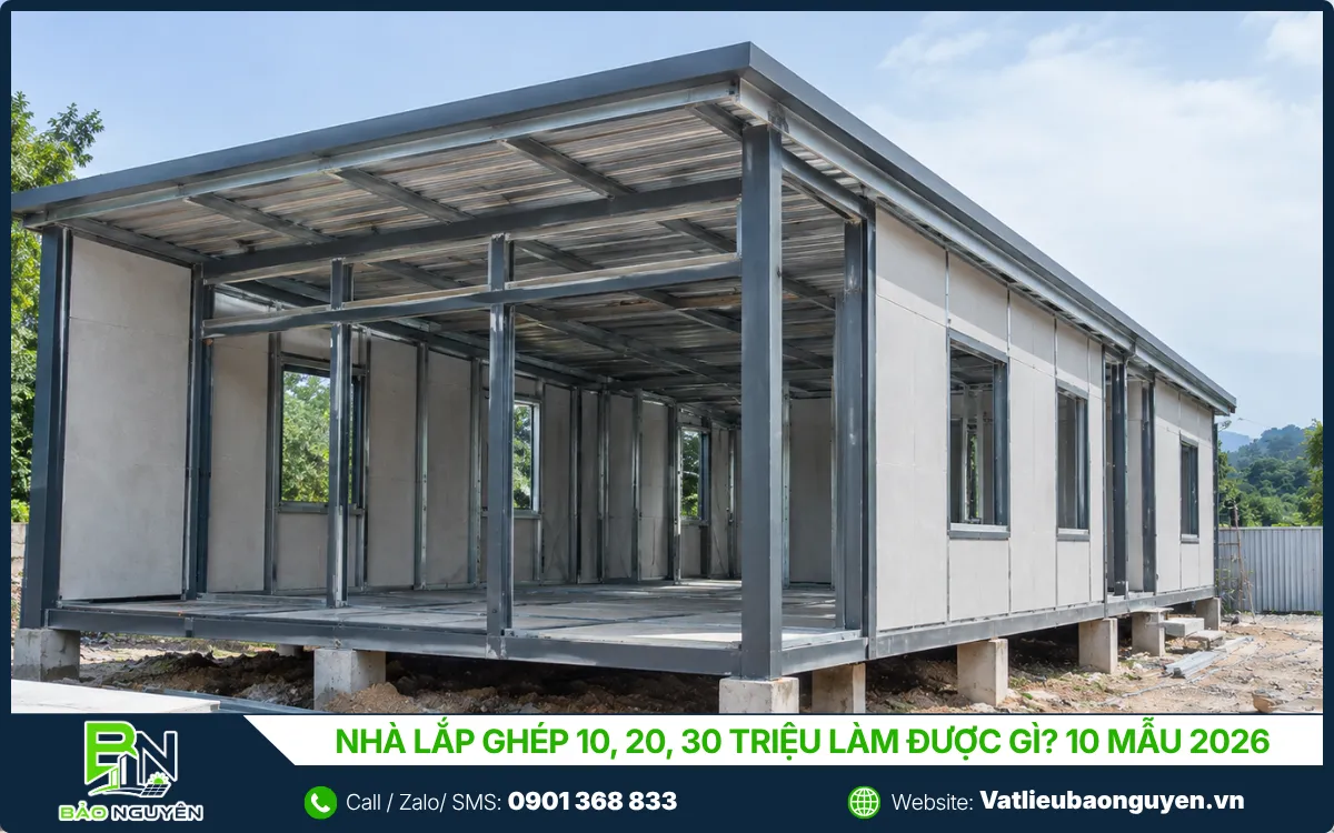 Nhà lắp ghép 30 triệu làm được gì