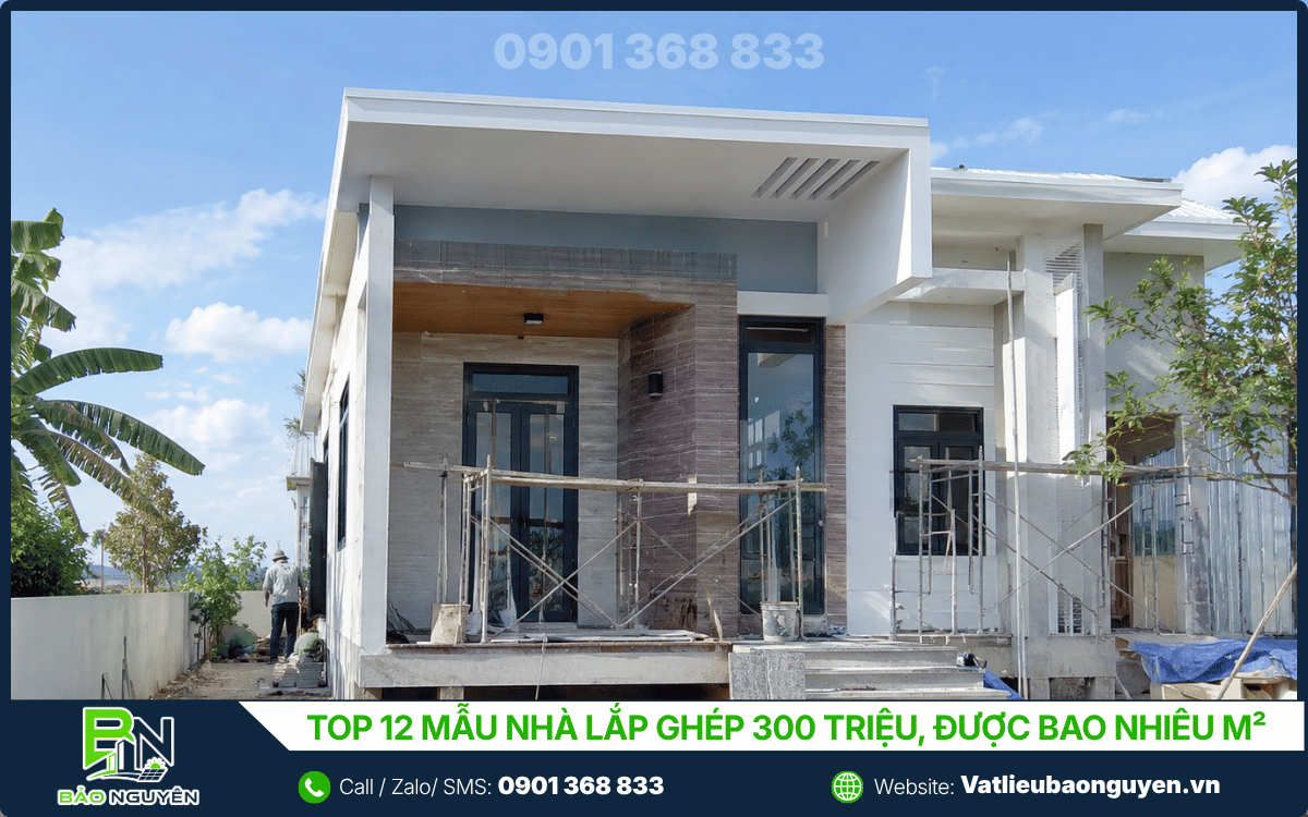 Top 12 Mẫu Nhà Lắp Ghép 300 Triệu, Được Bao Nhiêu M²