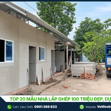 Top 20 Mẫu Nhà Lắp Ghép 100 Triệu Đẹp, Dự Toán 2026